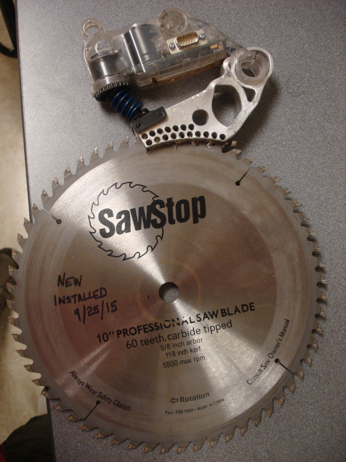SawStop brake cartridge